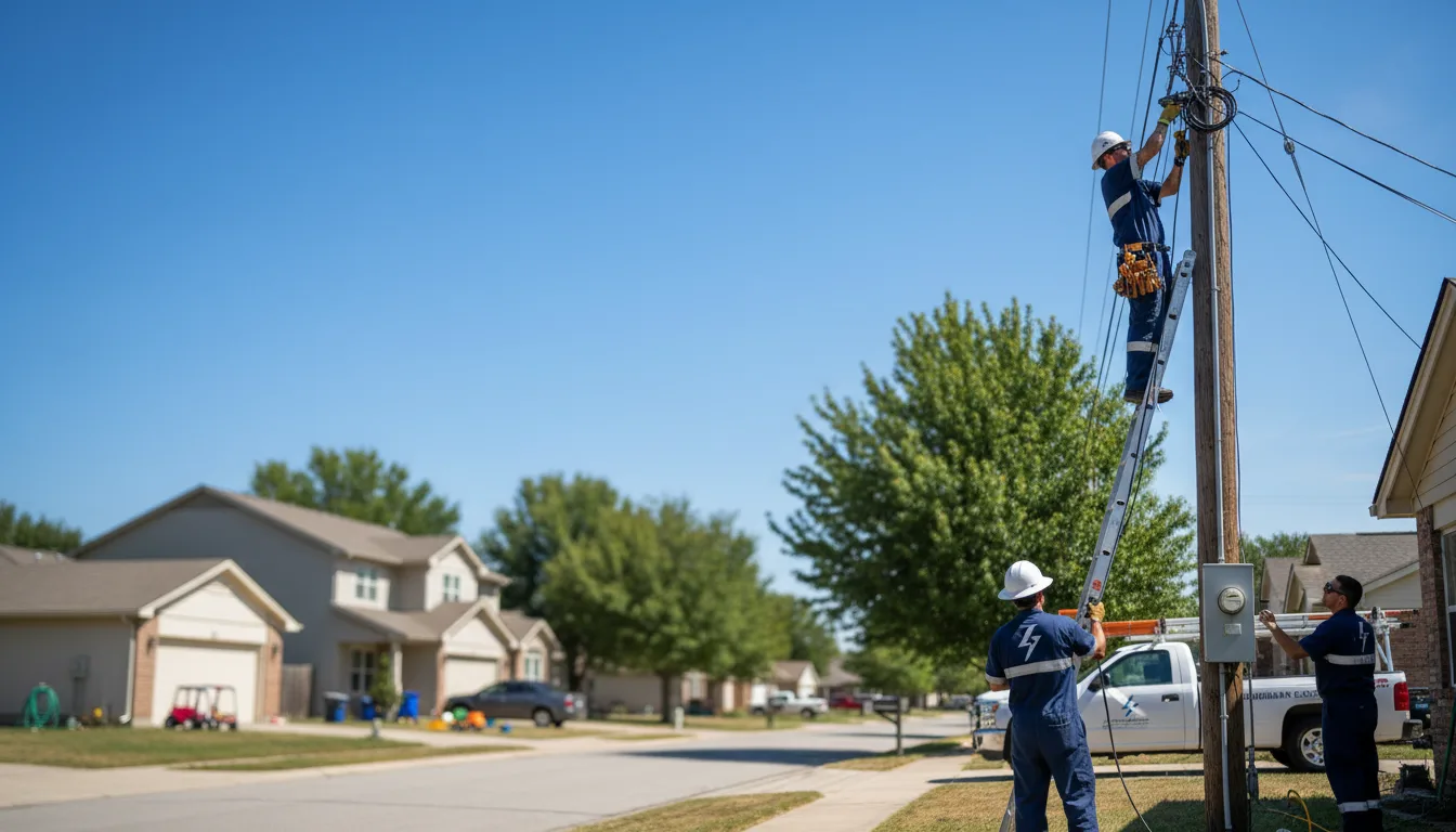 Residential electrician providing installation services in Southfields, NY